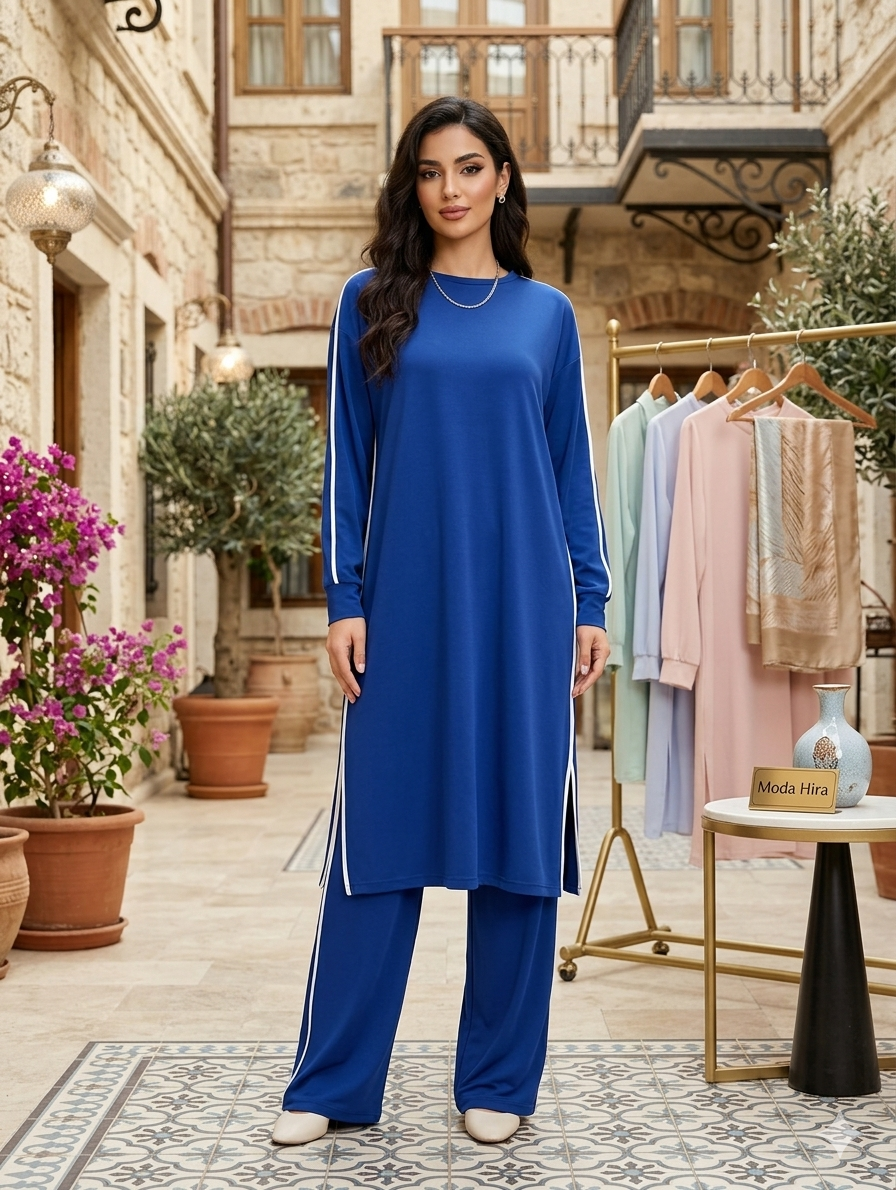 Penye Kumaş Tunik Takım