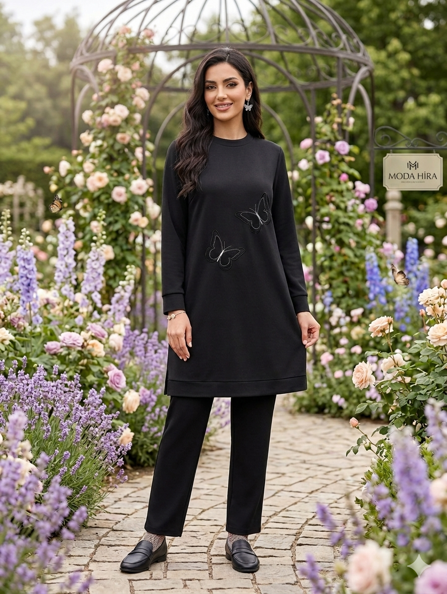 Penye Kumaş Tunik Takım